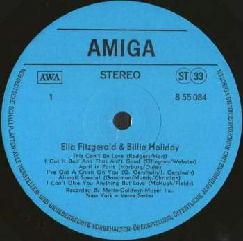 Ella Fitzgerald: Ella Fitzgerald Und Billie Holiday