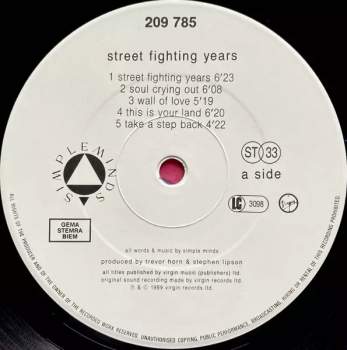 Simple Minds: Street Fighting Years