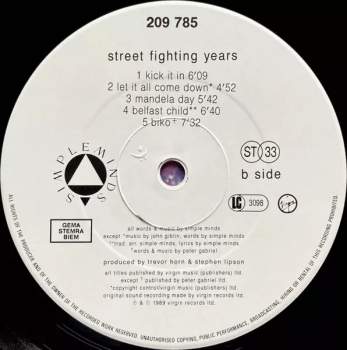 Simple Minds: Street Fighting Years