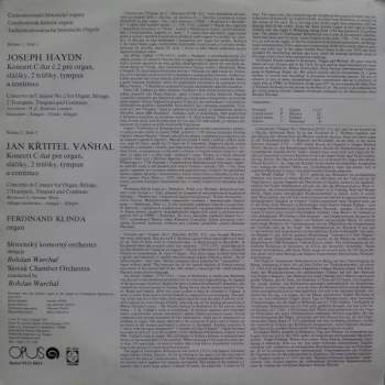 Joseph Haydn: Concerto For Organ And Chamber Orchestra In C Major