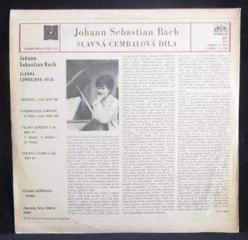 Johann Sebastian Bach: Zuzana Růžičková Hraje J. S. Bacha