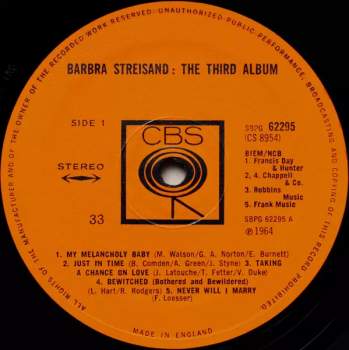 Barbra Streisand: The Third Album