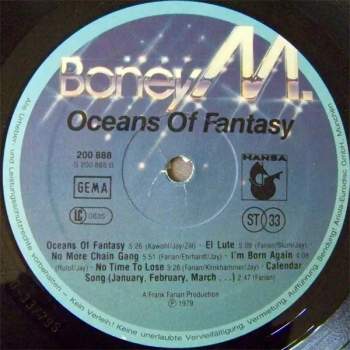 Boney M.: Oceans Of Fantasy (OBŘÍ ROZKLÁDACÍ OBAL)