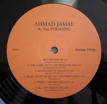 Ahmad Jamal Trio: Ahmad Jamal At The Pershing - But Not For Me
