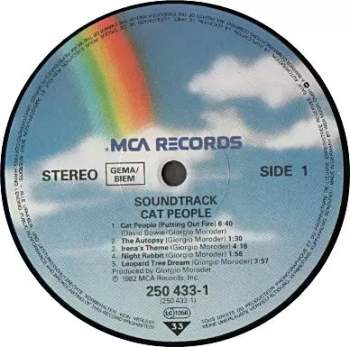 Giorgio Moroder: Cat People (Original Soundtrack)