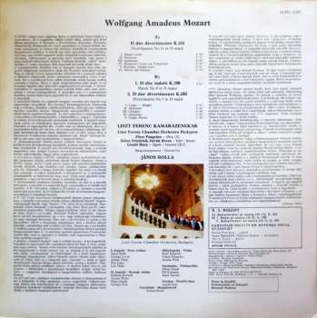 Wolfgang Amadeus Mozart: Two Divertimentos No.11 K.251 / No. 7 K.205