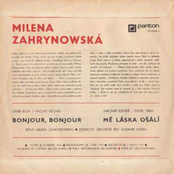 Milena Zahrynowská: Bonjour, Bonjour / Mě Láska Ošálí