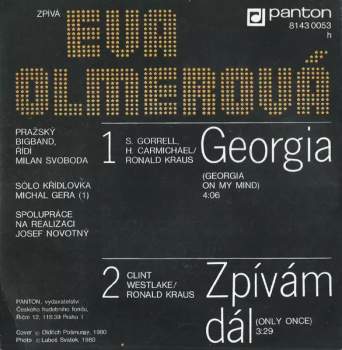 Eva Olmerová: Georgia / Zpívám Dál
