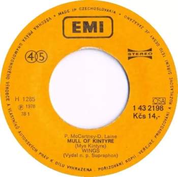 Wings: Mull Of Kintyre (Mys Kintyre) / Girl's School (Dívčí Škola)