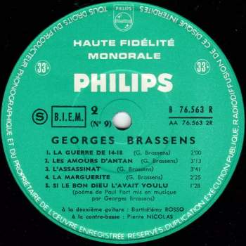 Georges Brassens: N° 9