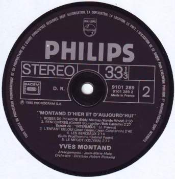 Yves Montand: Montand D'hier Et D'aujourd'hui