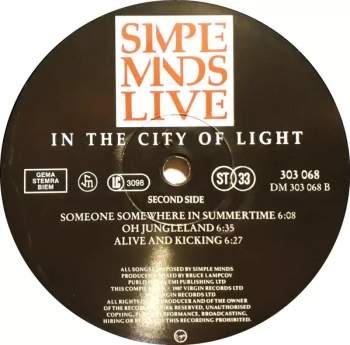 Simple Minds: Live In The City Of Light