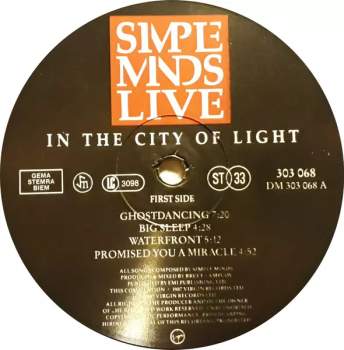 Simple Minds: Live In The City Of Light