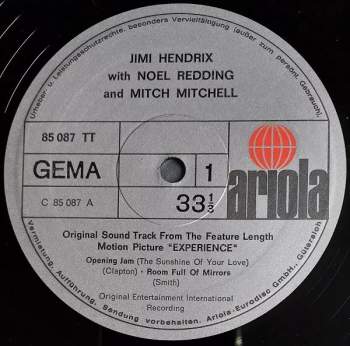 Jimi Hendrix: Experience (Original Sound Track From The Feature Length Motion Picture)