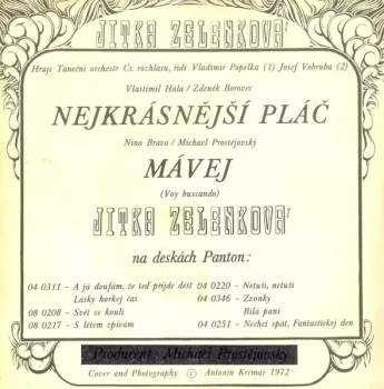 Jitka Zelenková: Nejkrásnější Pláč / Mávej