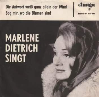 Marlene Dietrich Singt