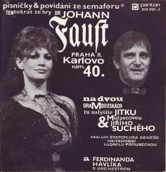 Jiří Suchý: Dr Johann Faust, Praha II., Karlovo Nám. 40