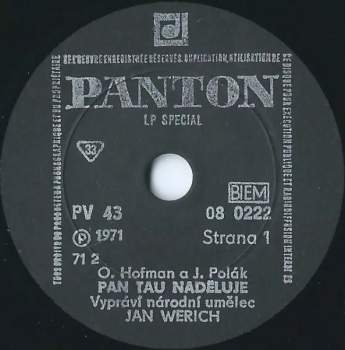 Jan Werich: Pan Tau Přichází % Pan Tau Naděluje