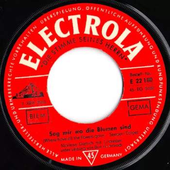 Marlene Dietrich: Sag Mir Wo Die Blumen Sind / Die Welt War Jung