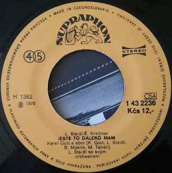 Karel Gott: Babylon / Ještě To Daleko Mám
