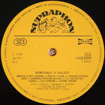 Spirituál Kvintet: Spirituály A Balady