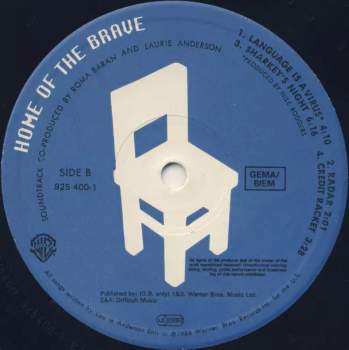 Laurie Anderson: Home Of The Brave