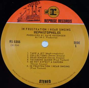 Mephistopheles: In Frustration I Hear Singing
