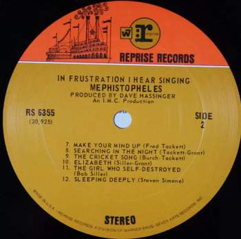 Mephistopheles: In Frustration I Hear Singing