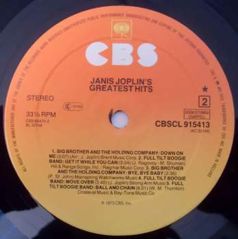 Janis Joplin: Janis Joplin's Greatest Hits