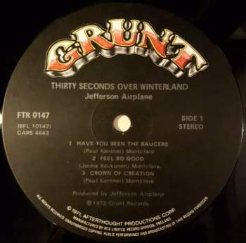 Jefferson Airplane: Thirty Seconds Over Winterland