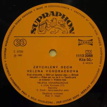 Helena Vondráčková: Zrychlený Dech