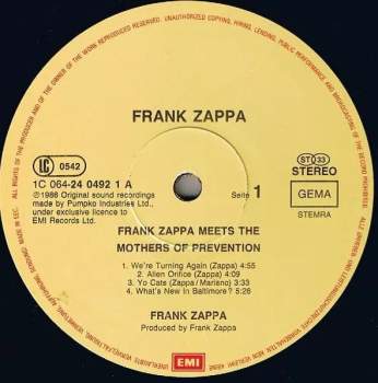 Frank Zappa: Frank Zappa Meets The Mothers Of Prevention (European Version)