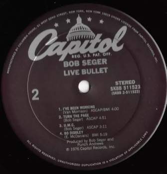 Bob Seger And The Silver Bullet Band: Live Bullet