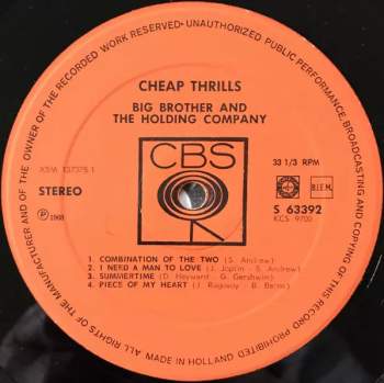 Big Brother & The Holding Company: Cheap Thrills