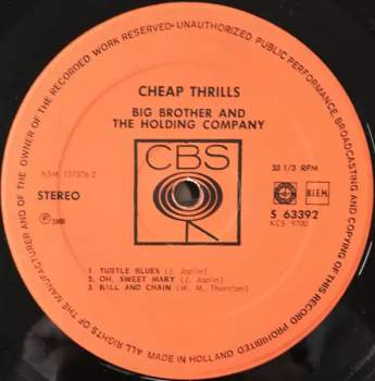 Big Brother & The Holding Company: Cheap Thrills