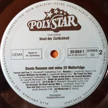 Demis Roussos: Insel Der Zärtlichkeit