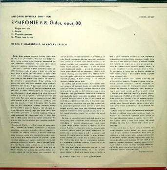 The Czech Philharmonic Orchestra: Symfonie Č.8, G Dur / Opus 88