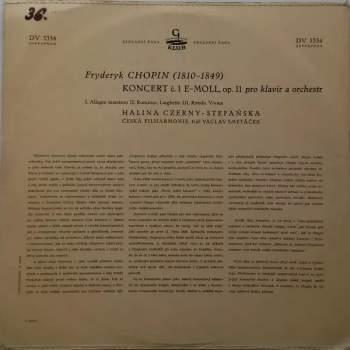 The Czech Philharmonic Orchestra: Koncert Č. 1 E-moll, Op. 11 Pro Klavír A Orchestr