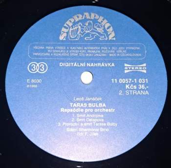 Leoš Janáček: Symfonietta / Taras Bulba