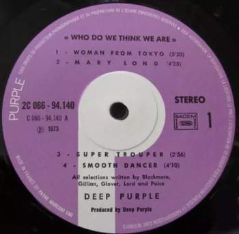 Deep Purple: Who Do We Think We Are