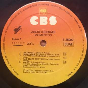 Julio Iglesias: Momentos