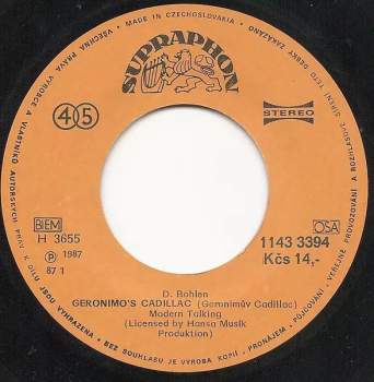 Modern Talking: Geronimo's Cadillac / Stranded In The Middle Of Nowhere