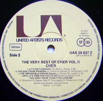 Cher: The Very Best Of Cher Vol. 2