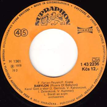 Karel Gott: Babylon / Ještě To Daleko Mám