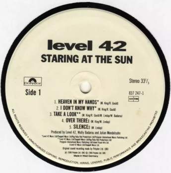 Level 42: Staring At The Sun
