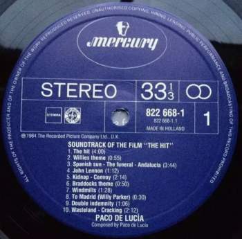 Paco De Lucía: Music From The Soundtrack Of The Film "The Hit"