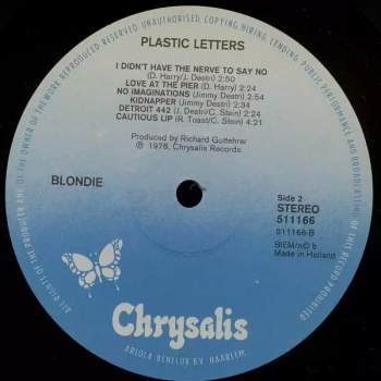 Blondie: Plastic Letters