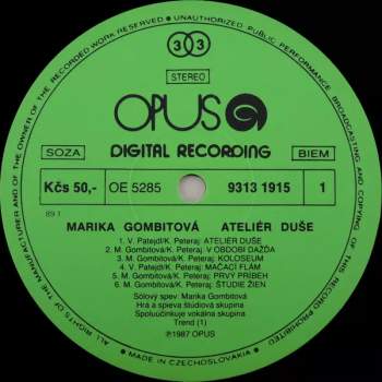 Marika Gombitová: Ateliér Duše
