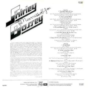 Shirley Bassey: The Nearness Of You