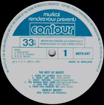 Shirley Bassey: The Best Of Bassey